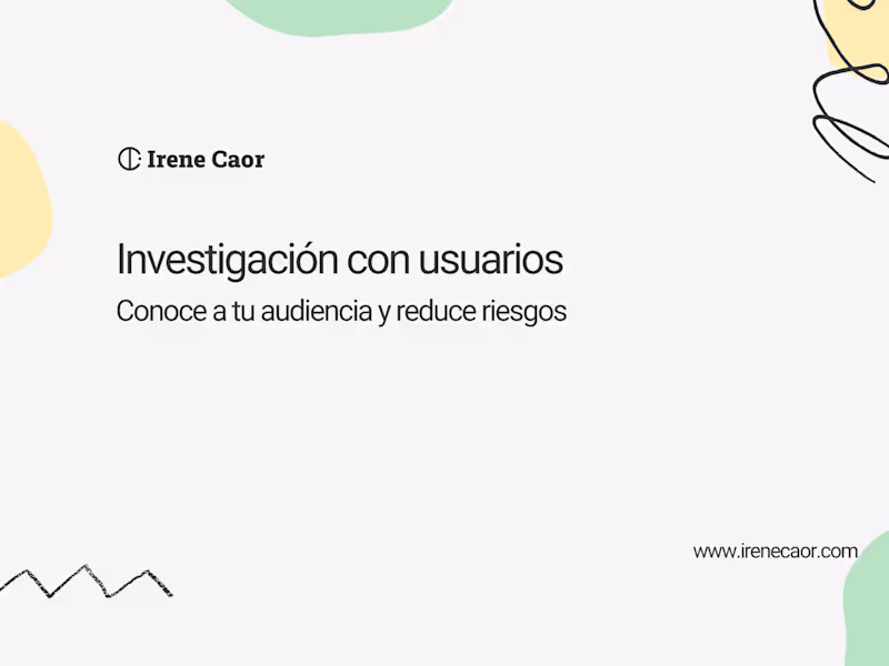 Cover image for 🔎 Investigación con usuarios