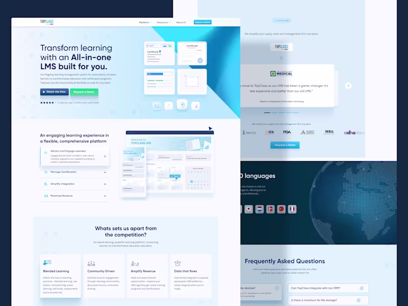 Cover image for TopClass: Full Web Redesign and UX Overhaul
