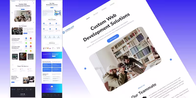 Cover image for CodeKlause - Custom Web
Development Solutions Agency