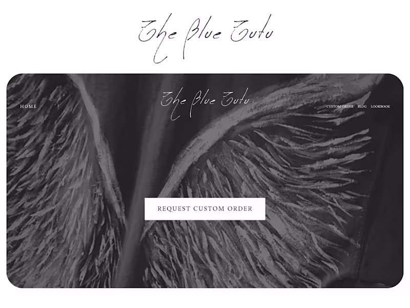Cover image for Brand Identity and Digital Platform for The Blue Tutu