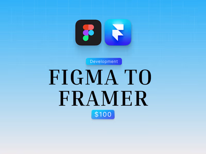 Cover image for Figma to Framer (development)
