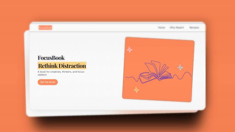 Cover image for FocusBook – Lottie-Enhanced Framer Website