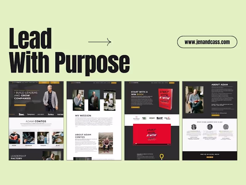 Cover image for Adam Contos Leadership Launch: Website That Converts
