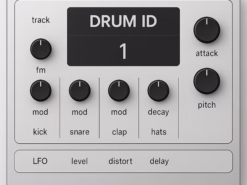Cover image for Four-Track FM Drum Synthesizer for Ableton Live