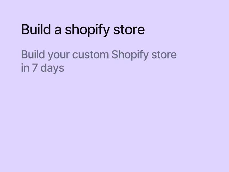 Cover image for Shopify Development