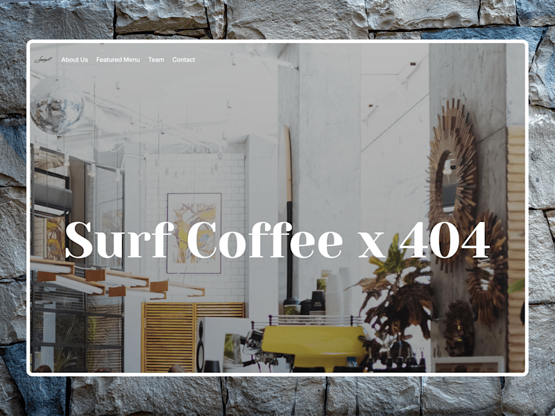 Cover image for Cafe website design 