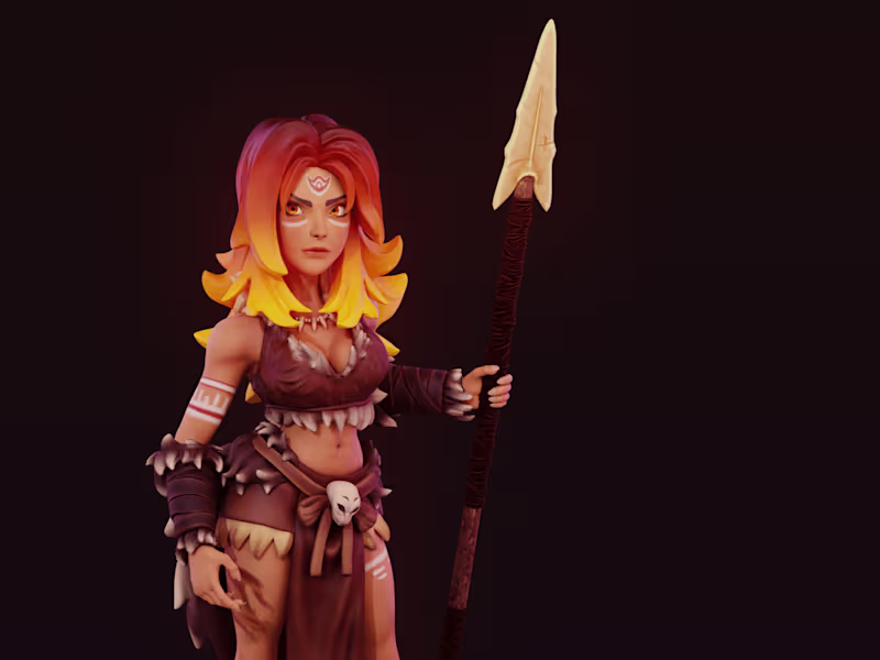 Cover image for Stylized 3D character - OC Beastmaster