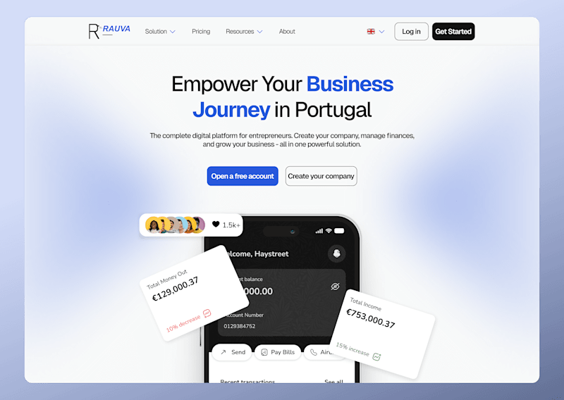 Cover image for Rauva Landing Page Redesign
