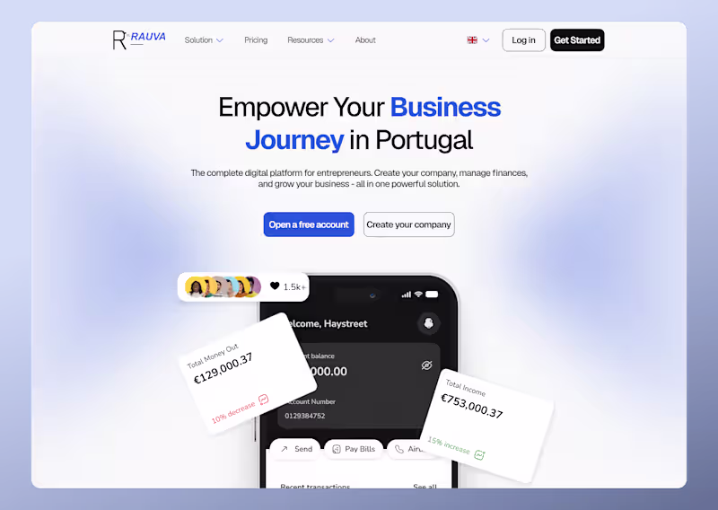 Cover image for Rauva Landing Page Redesign