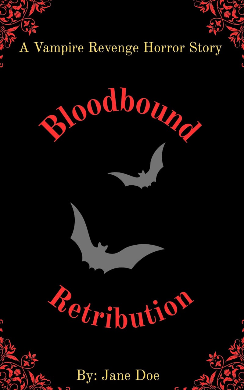 Cover image for Vampire Horror Book Cover Design