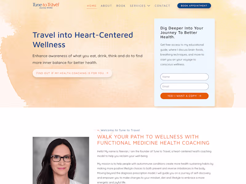 Cover image for Tune to Travel Health Coaching
