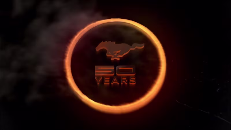 Cover image for Mustang 50 years Logo Animation 