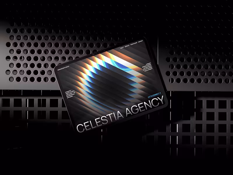 Cover image for Celestia Agency Template Design and Development
