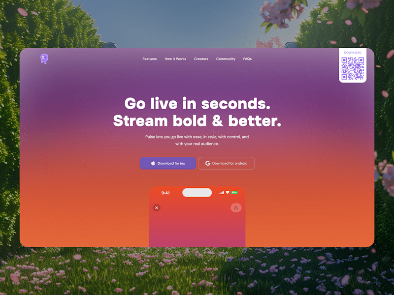 Cover image for Pulse Live - Landing Page Development