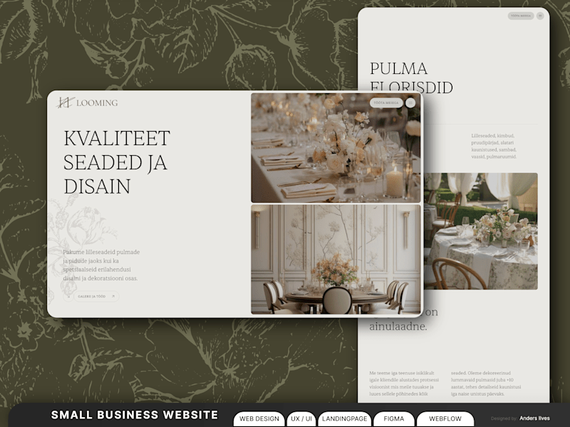 Cover image for Small-Business Website for a Florist Service