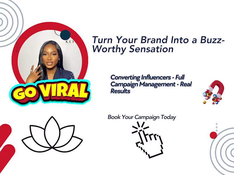 Cover image for Influencer and UGC  marketing campaign management for your Brand