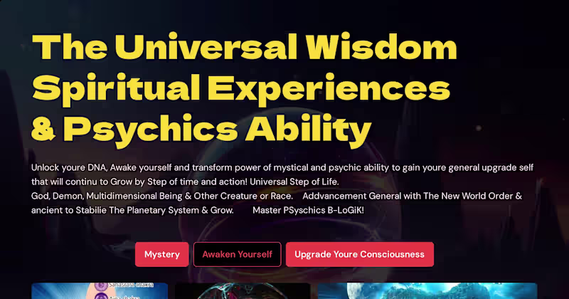 Cover image for Awakening Support and Psychic Abilities Enhancement
