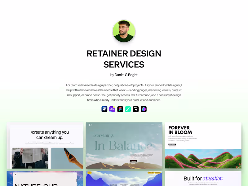 Cover image for Design – Retainer Services