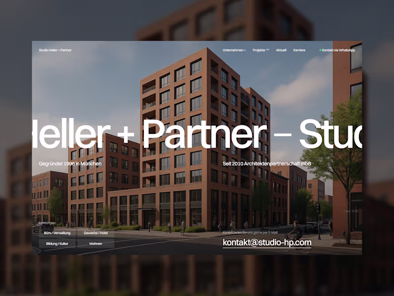 Cover image for Studio Heller + Partner - Exploration of layout and typography.