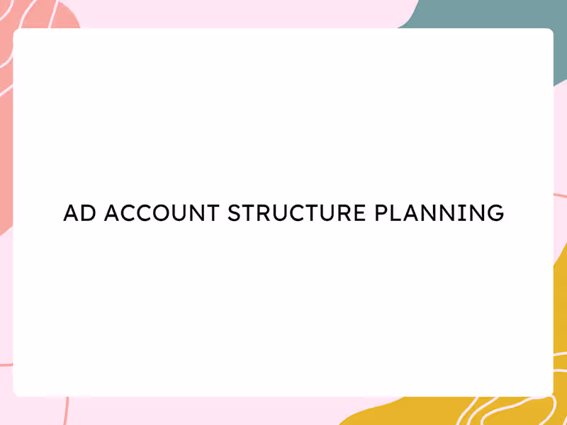 Cover image for Advertising Account Management Framework