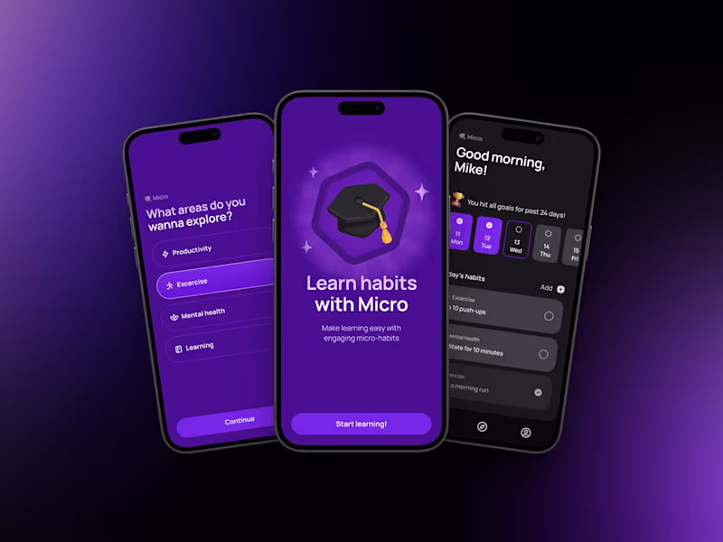 Cover image for Micro - Gamified micro-habits for daily growth