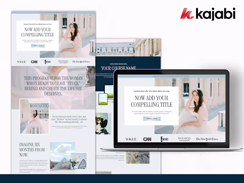 Cover image for Sales Page Design | Kajabi