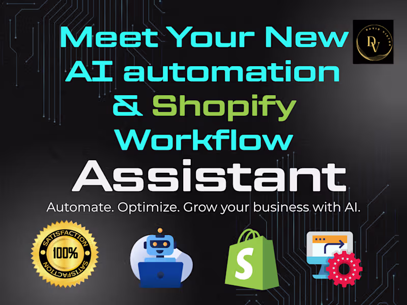 Cover image for I will build smart AI automation & Shopify workflows setup