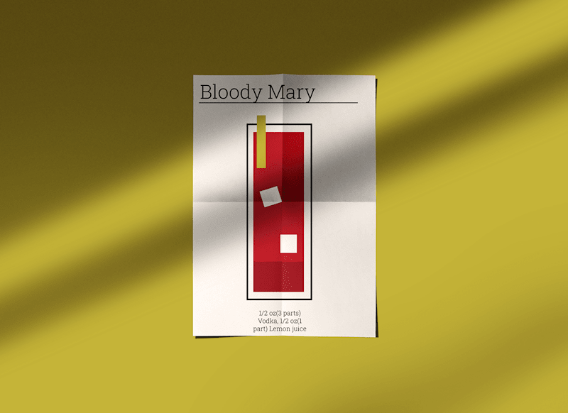 Cover image for Cocktail posters on Behance