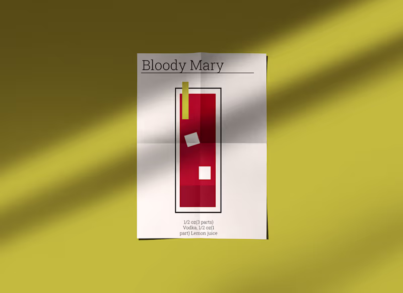 Cover image for Cocktail posters on Behance