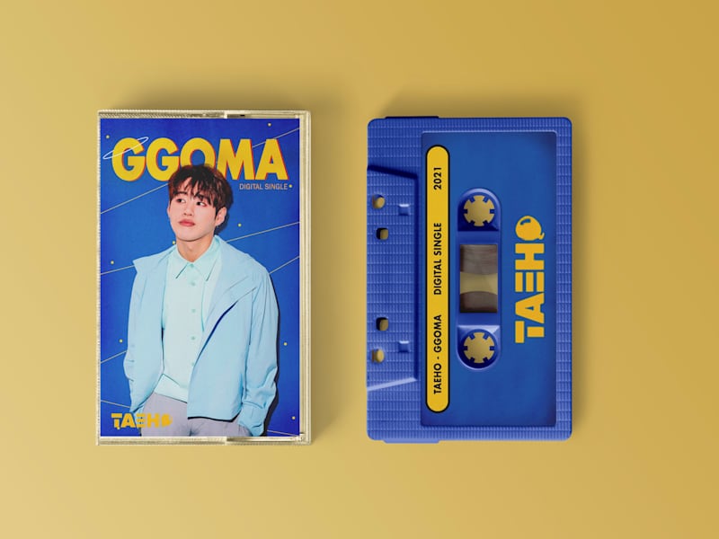Cover image for Kpop Taeho GGOMMA cassette design