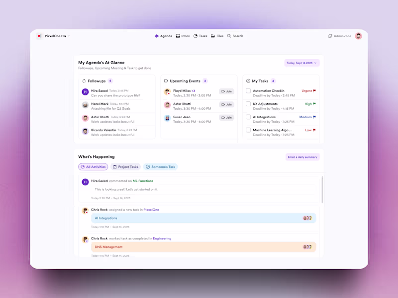 Cover image for EpicAgenda - SaaS Team Collaboration App