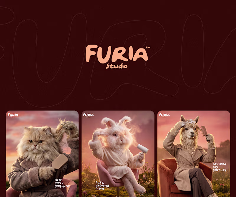 Cover image for FURIA Studio – Premium Grooming Campaign Design