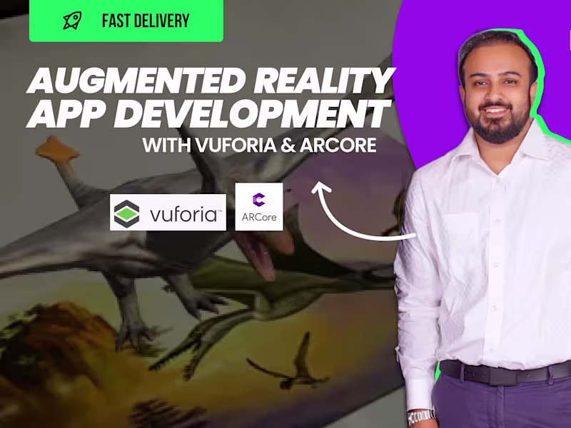 Cover image for I will make augmented reality app with vuforia and arcore