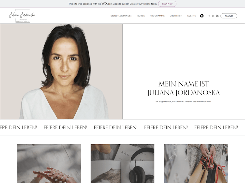 Cover image for Juliana Jordanoska - WIX Editor Website