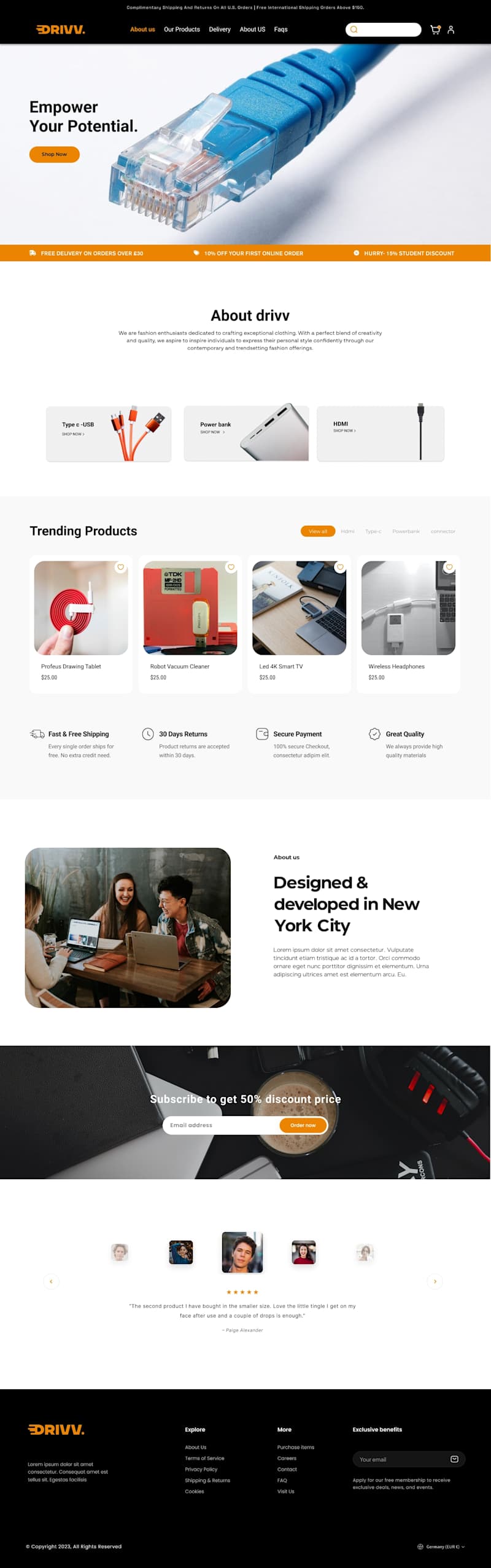 Cover image for Drivv webflow E-commerce store