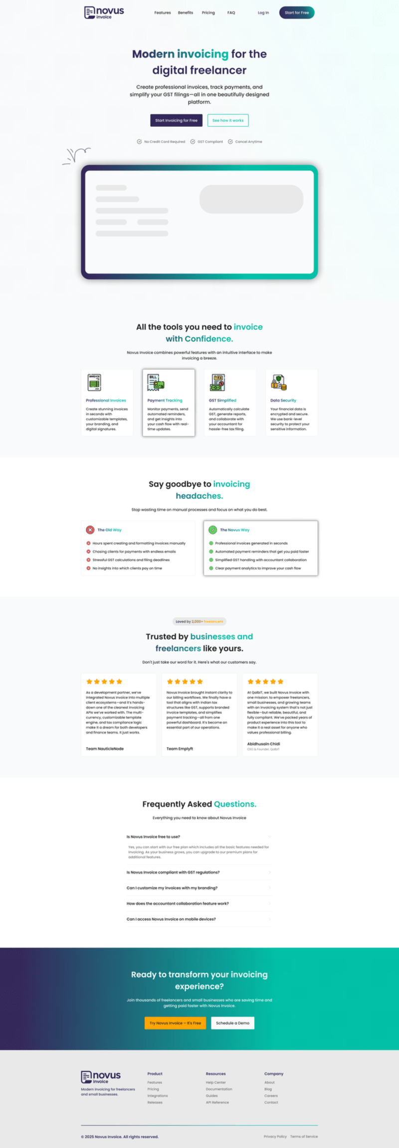 Cover image for Streamlined Invoicing Experience with NovusInvoice