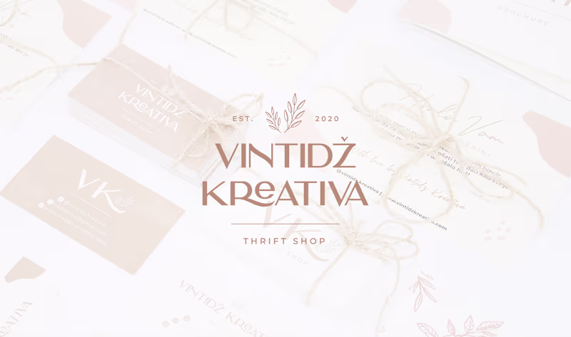 Cover image for Vintidz Kreativa Thrift Shop - Brand Identity