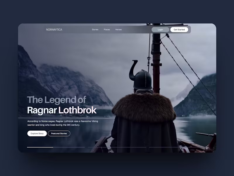 Cover image for Vikings Website Landing Page Design