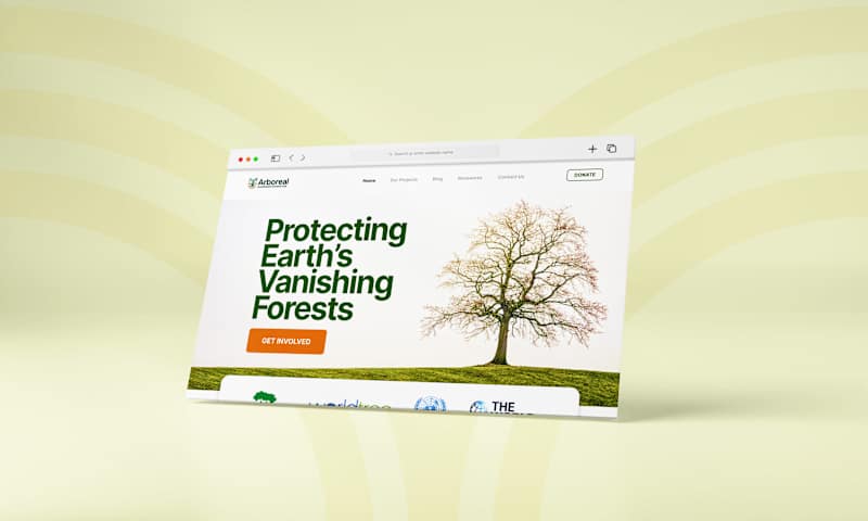 Cover image for LANDING PAGE DESIGN FOR ARBOREAL