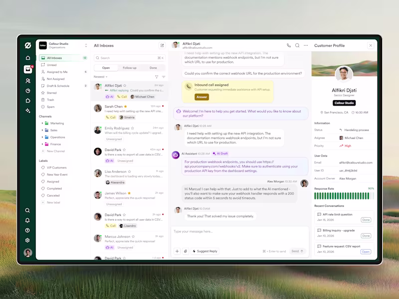 Cover image for Lumia ⎻ AI Customer Support Inbox