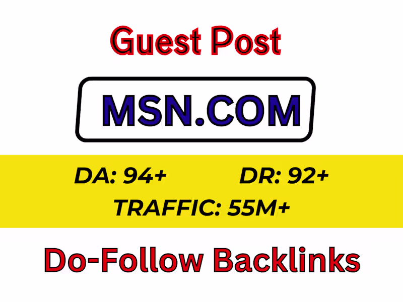 Cover image for Guest Post on MSN.com With Dofollow Links