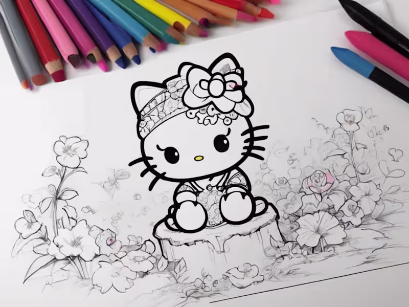 Cover image for I will create Amazon KDP colouring book cover and interior pages