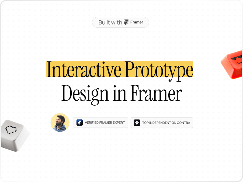 Cover image for Interactive Prototype Design in Framer