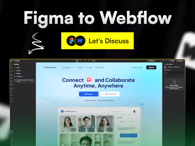Cover image for FIgma to Webflow Website