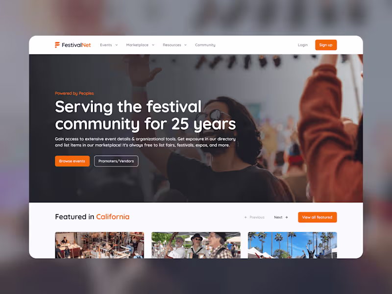 Cover image for Redesigning FestivalNet's Platform