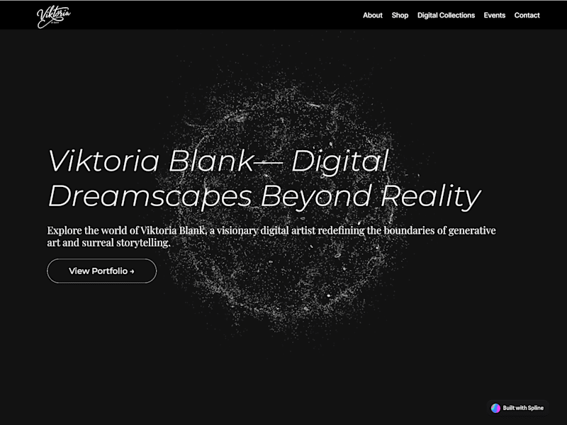 Cover image for Generative Artist Portfolio –  for Viktoria Blank