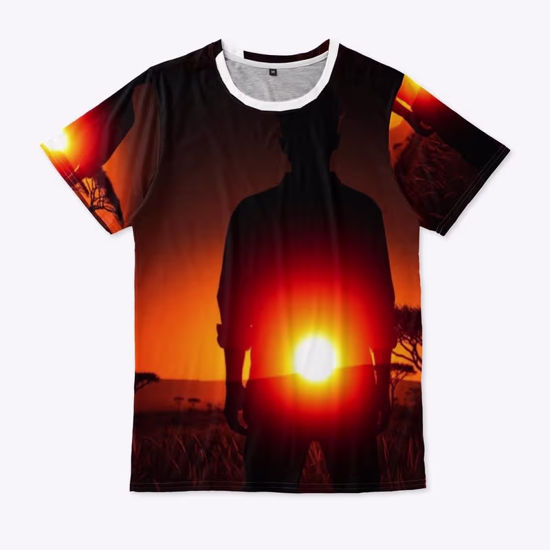 Cover image for Sunset Silhouette Glow Tee Exclusive Sunset Silhouette Glow ...