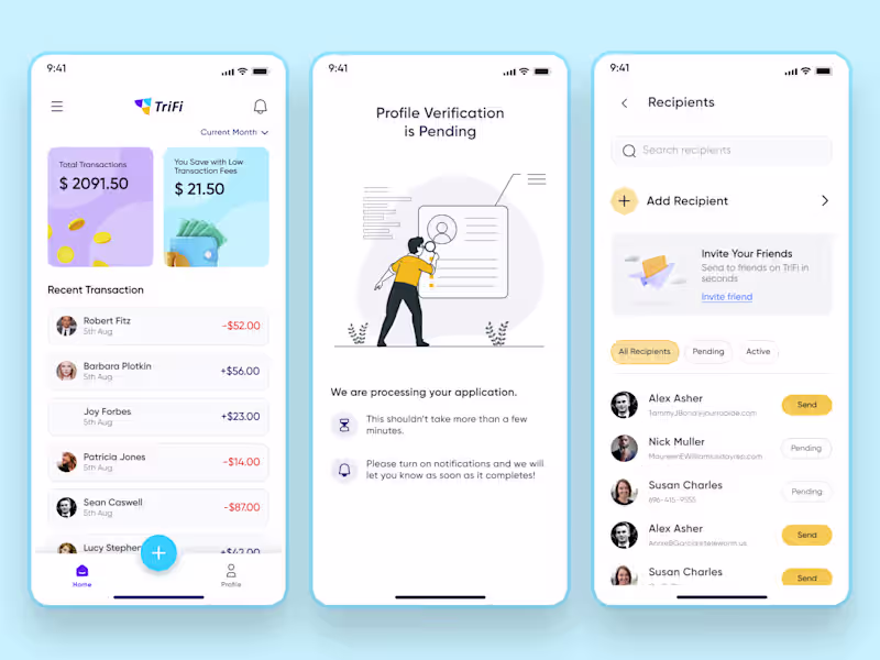 Cover image for Fintech Payment App UI/UX Design
