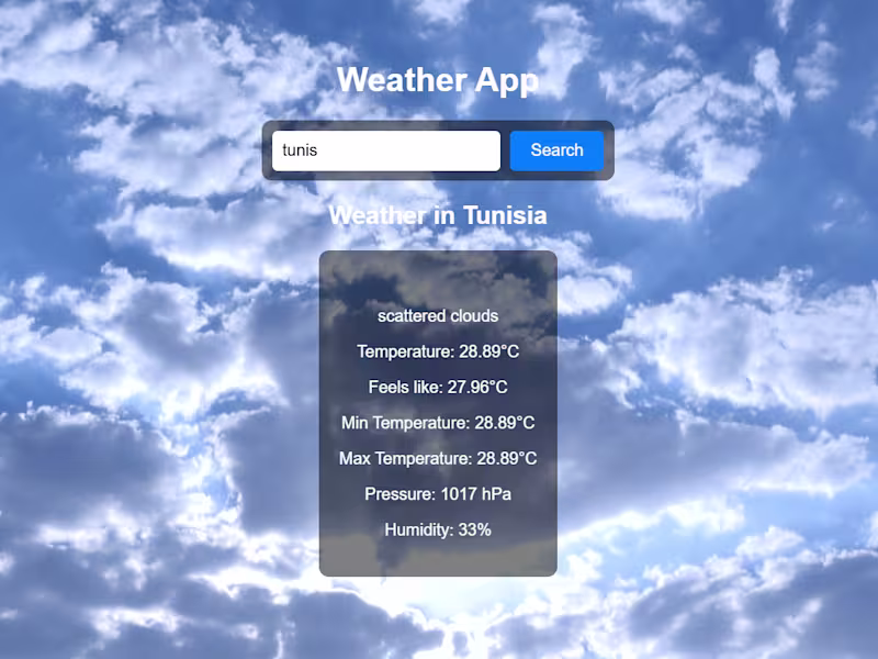 Cover image for Weather Web App
