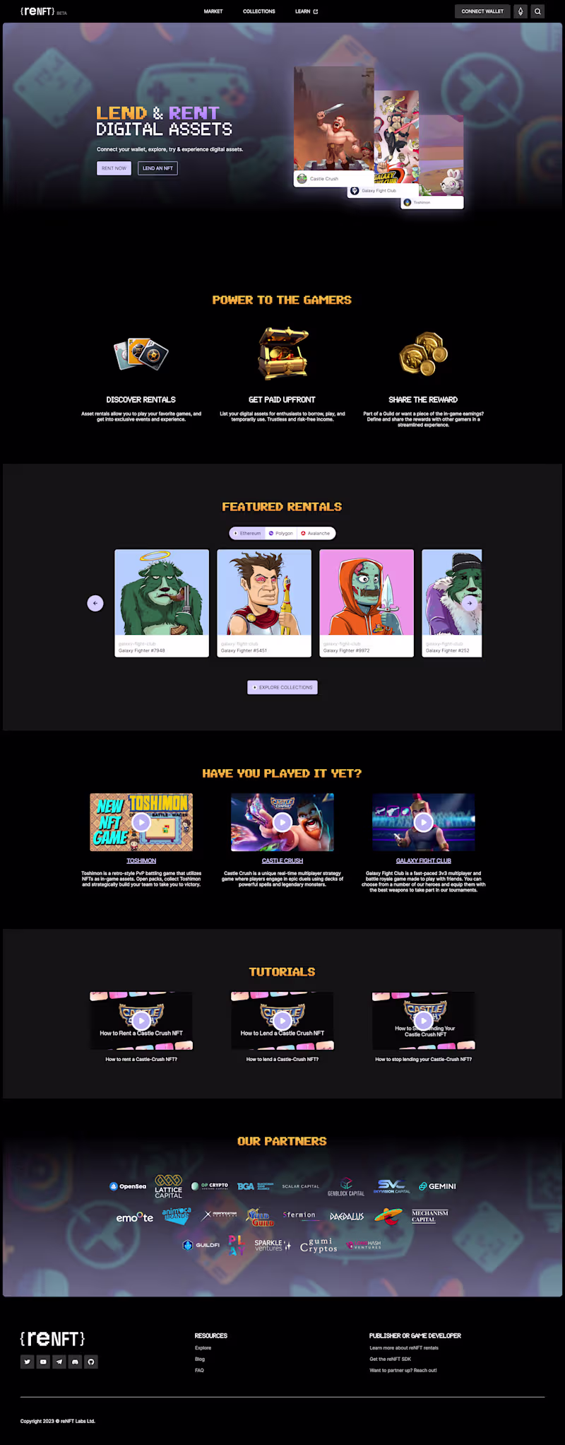 Cover image for reNFT Landing Page
